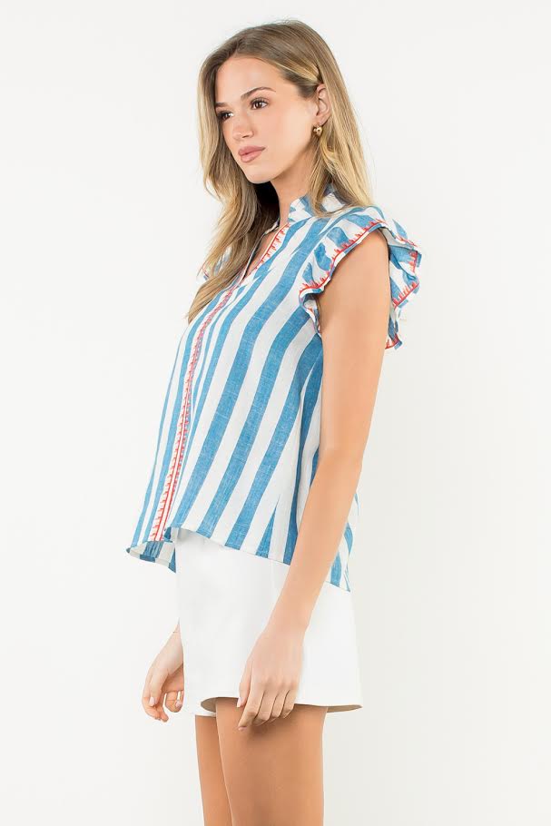Carley Top - Blue