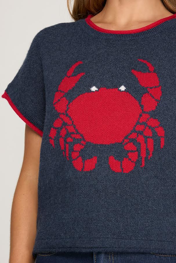 Give Em' A Pinch Top - Navy