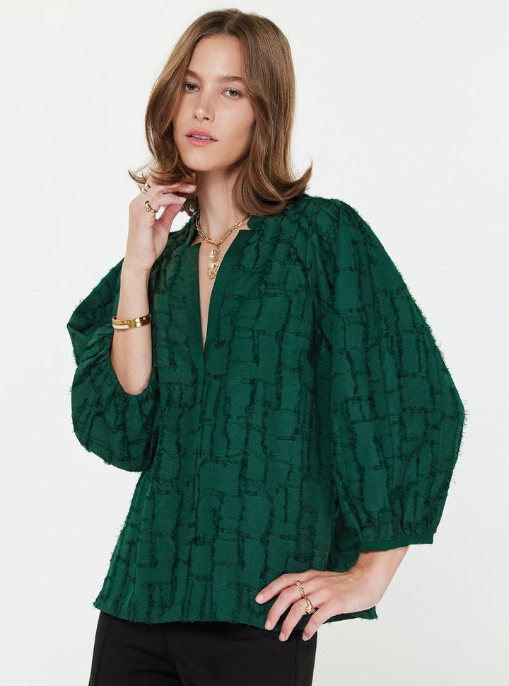 Alexandra Blouse - Emerald Green