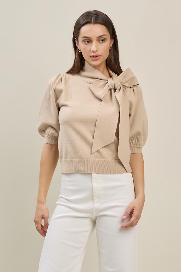 The Nina Sweater - Taupe