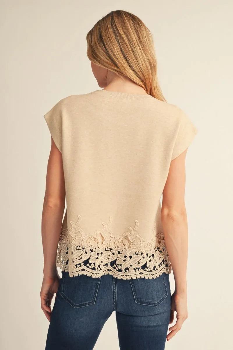 Charlotte Knit Sweater - Oatmeal
