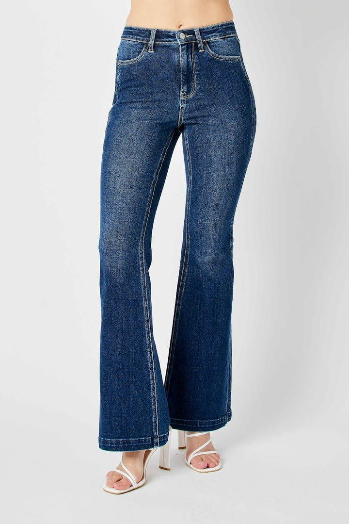 HR Flare Jeans - Dark Denim