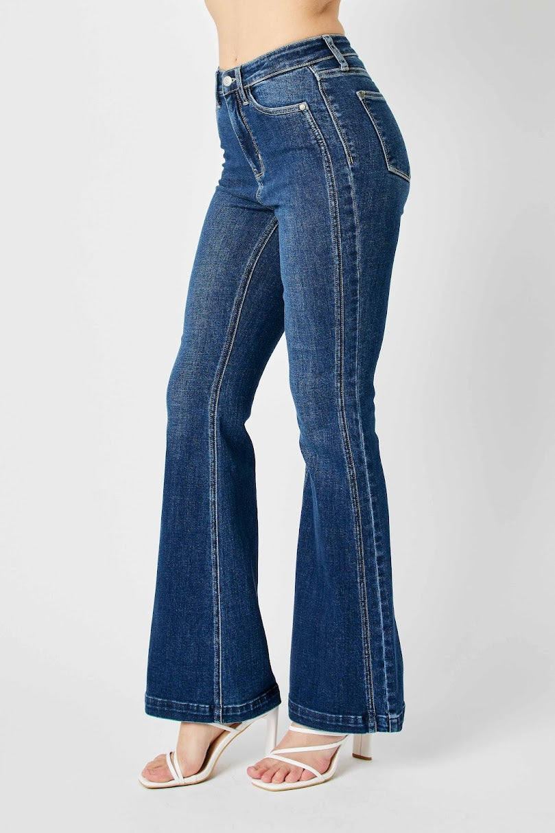 HR Flare Jeans - Dark Denim