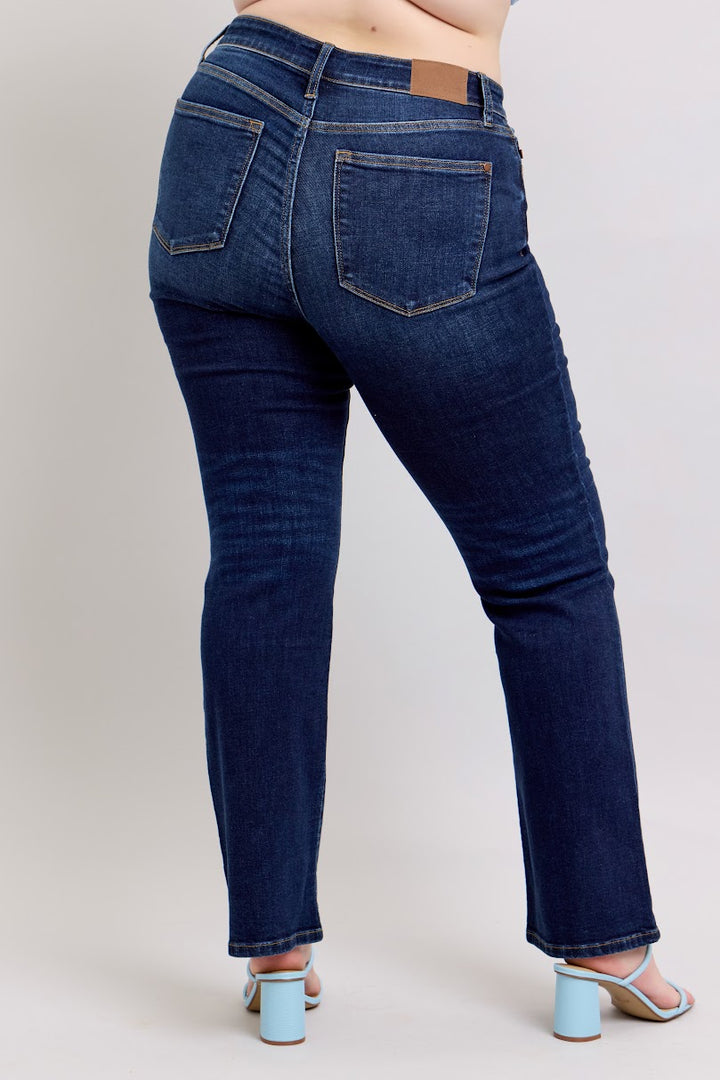 Judy Blue Mid Rise Women's Bootcut Jean - Dark Wash