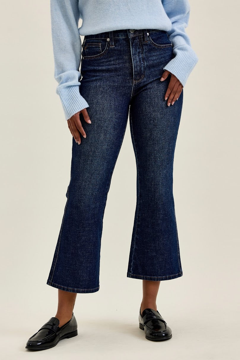 Amy HW Kick Flare - Dark Rustic Indigo