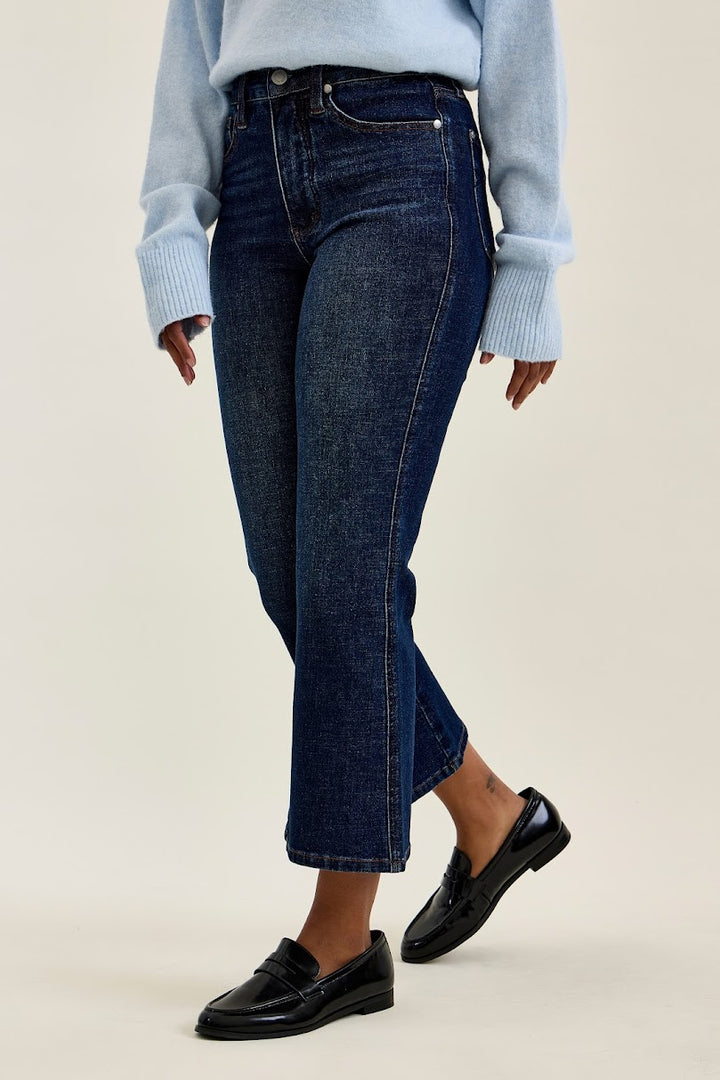 Amy HW Kick Flare - Dark Rustic Indigo