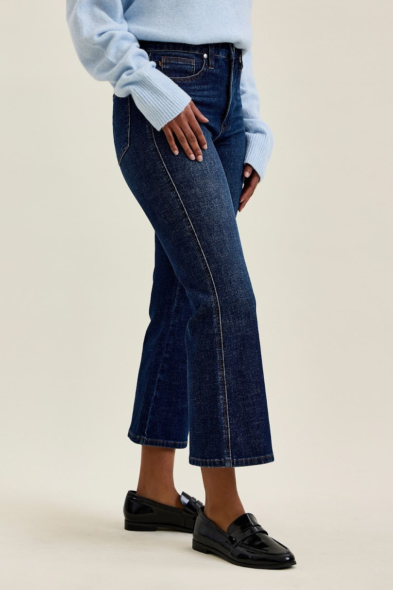 Amy HW Kick Flare - Dark Rustic Indigo