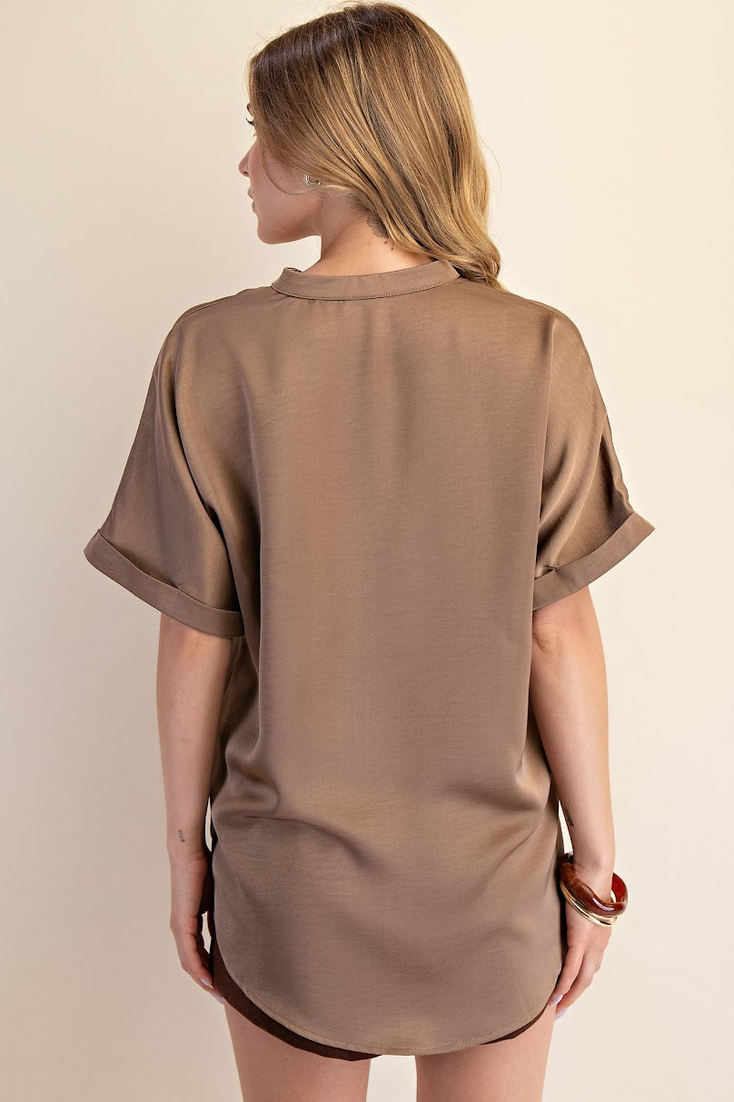 Any Day Wear Top - Mocha