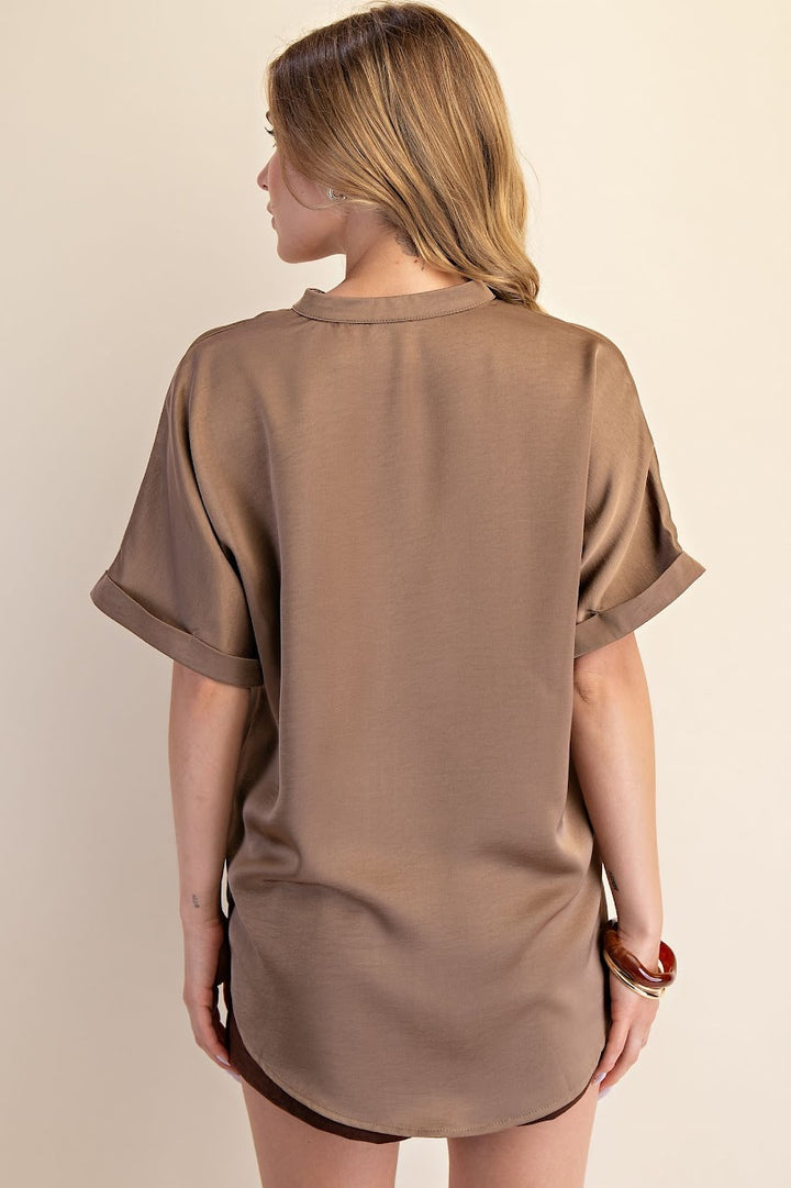 Any Day Wear Top - Mocha