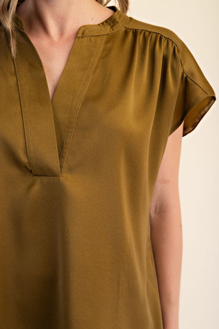 Simple Blouse - Olive