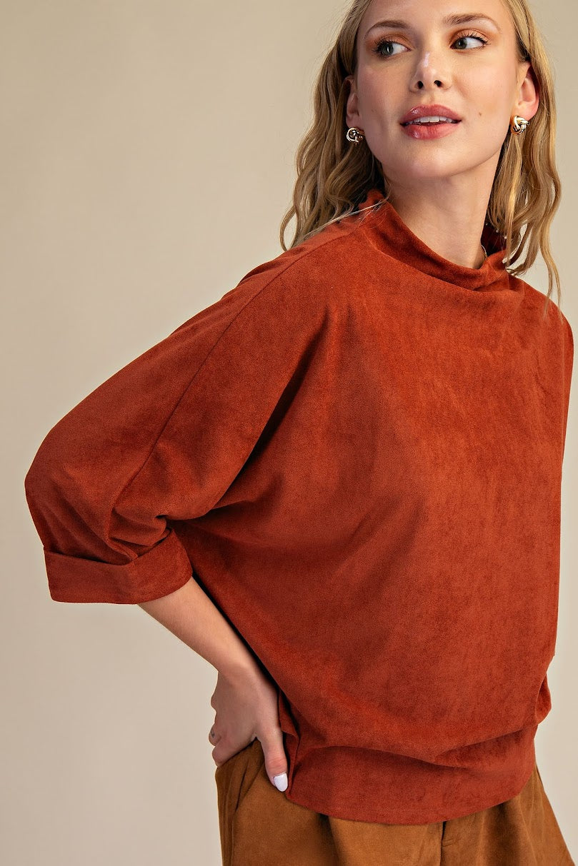 The Shalene Top - Rust