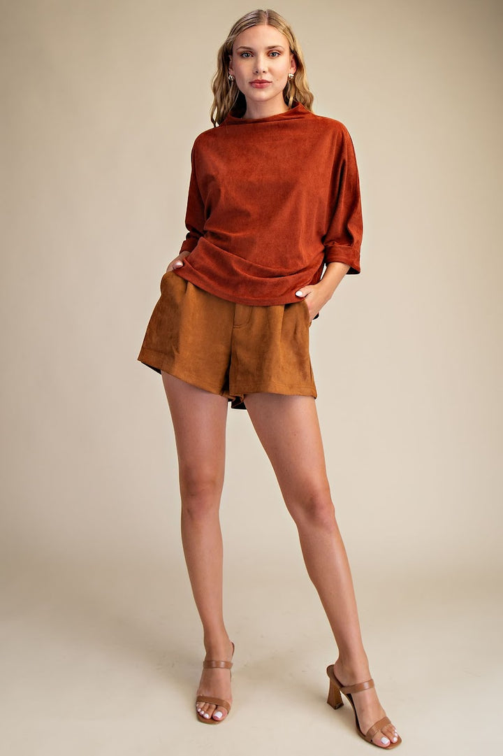 The Shalene Top - Rust
