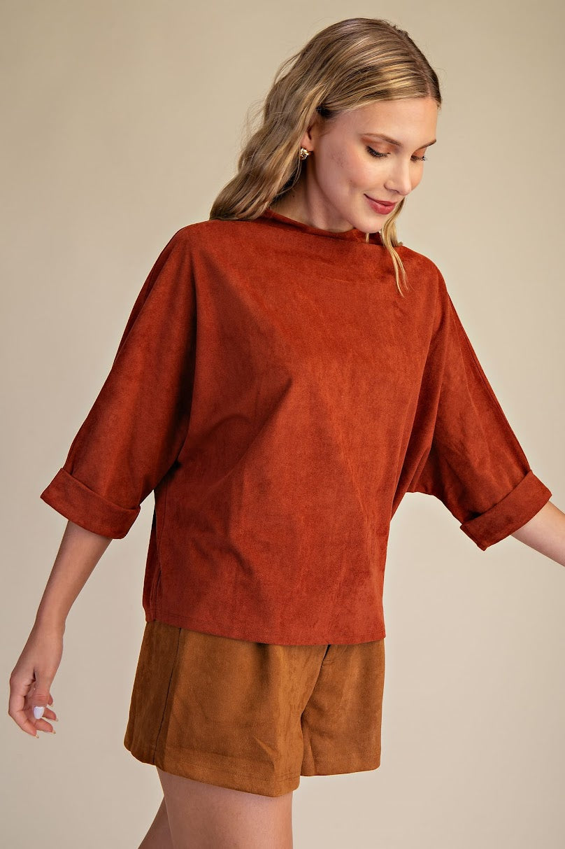 The Shalene Top - Rust