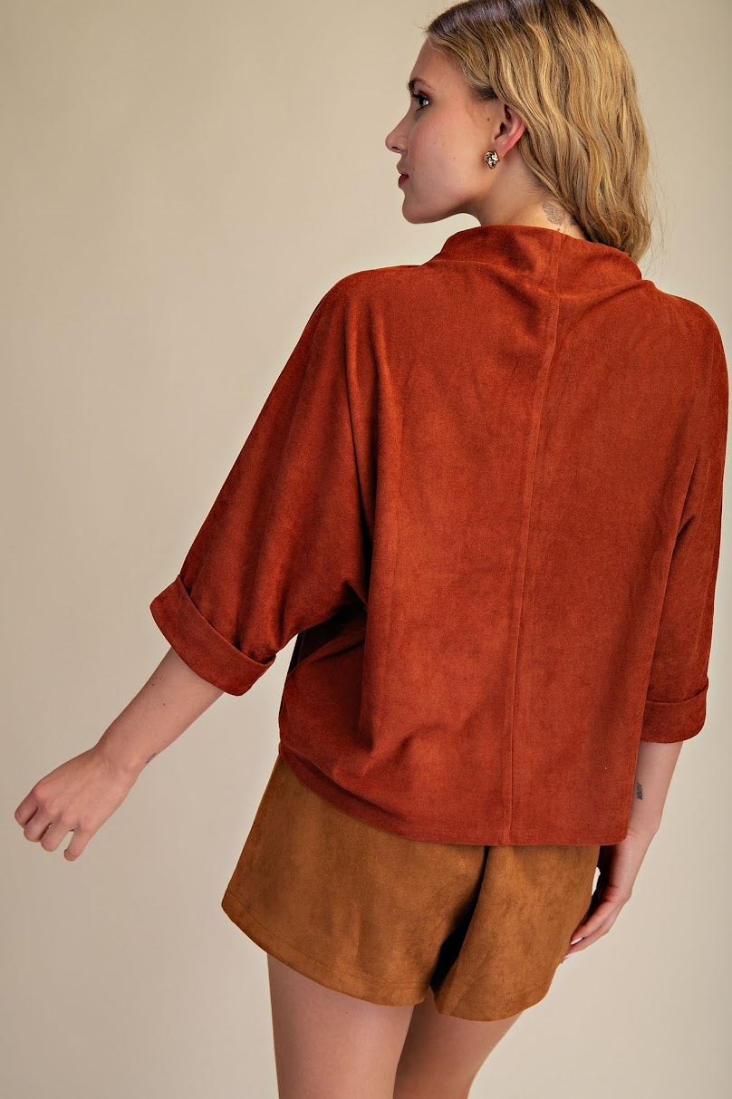 The Shalene Top - Rust