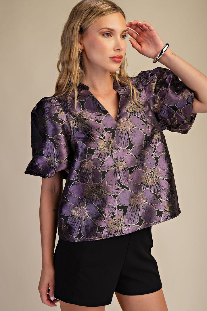 Georgie Blouse - Plum