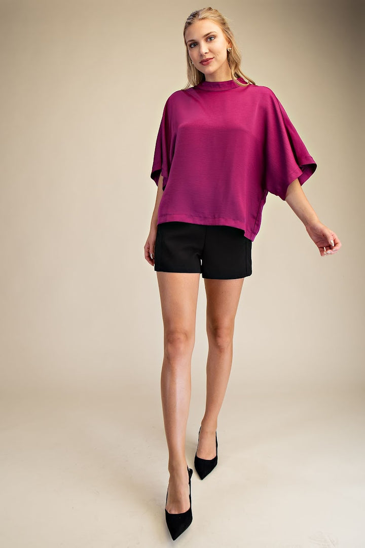 Carla Dolman Blouse - Plum