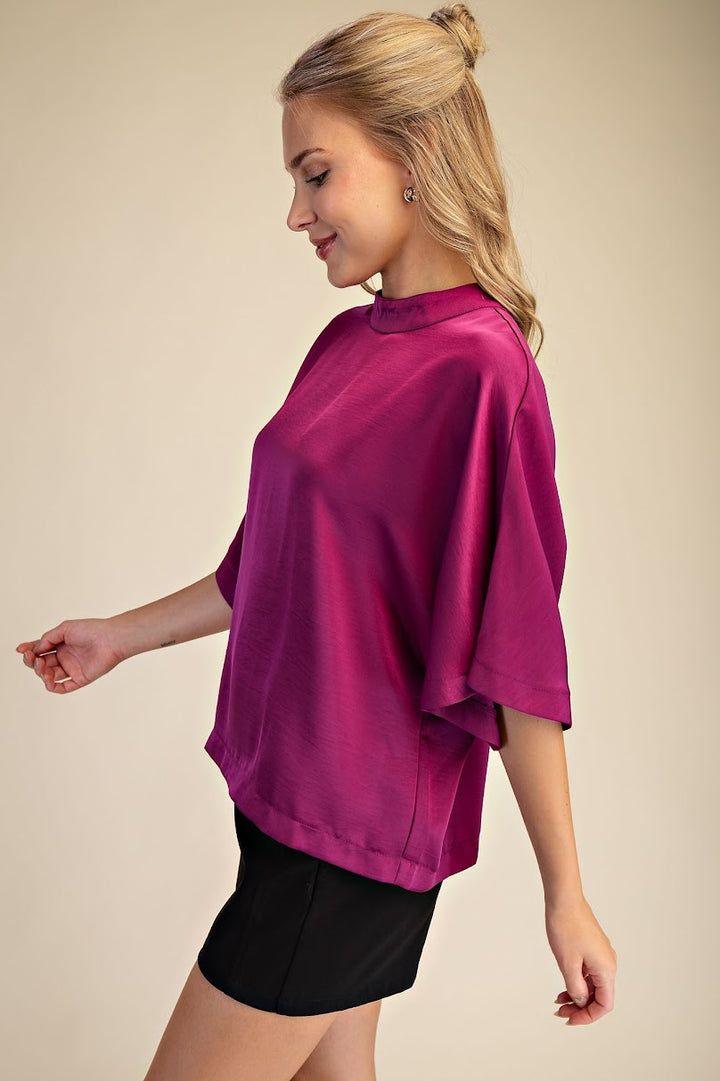 Carla Dolman Blouse - Plum