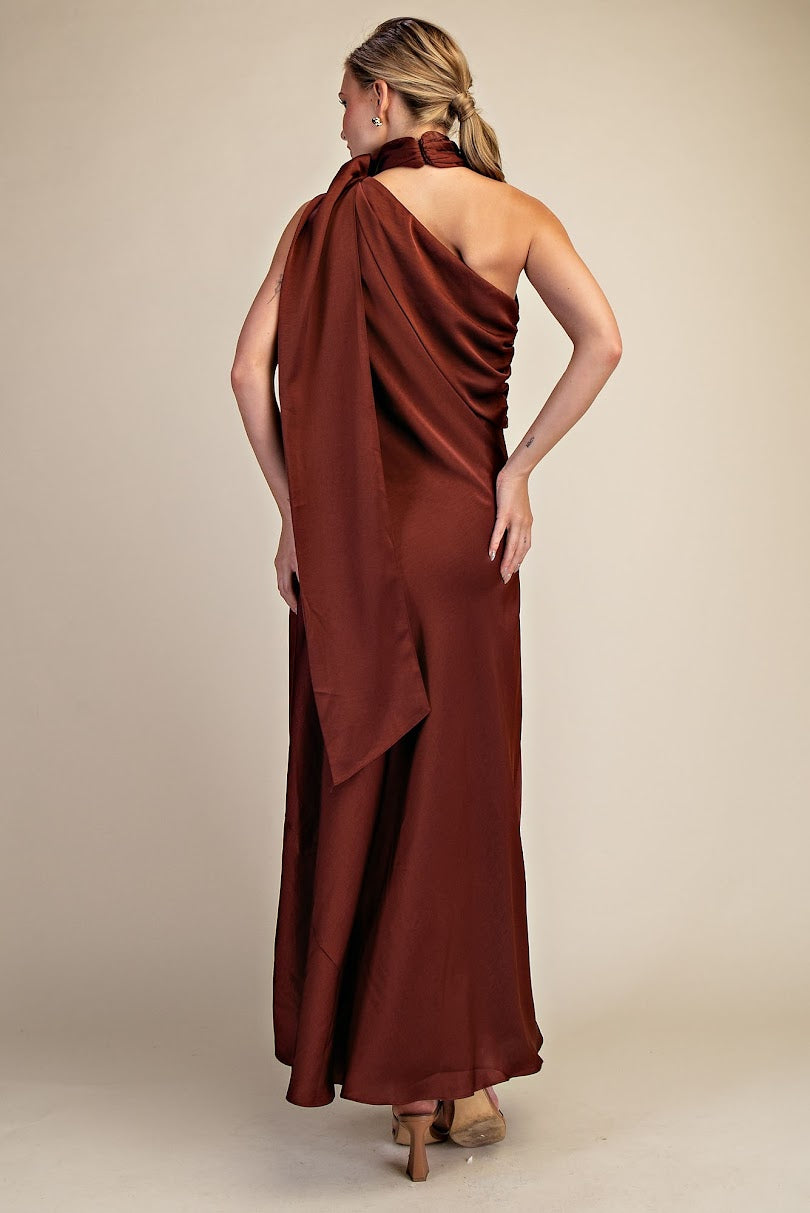 Oh SO Sassy Sleeveless Maxi Dress - Brown