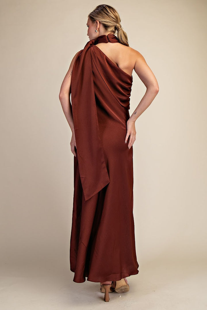 Oh SO Sassy Sleeveless Maxi Dress - Brown