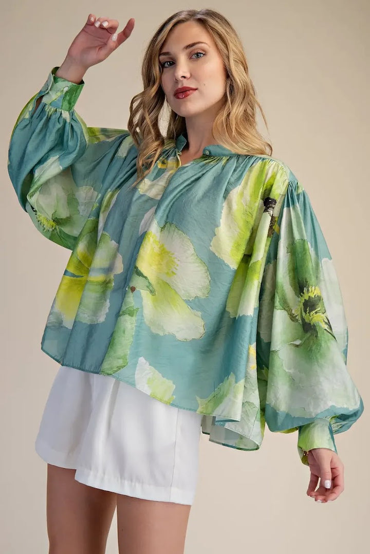 Mila Blouse - Sage