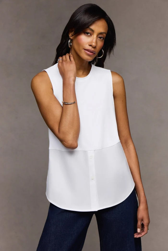 Jesse Cres Tank - White