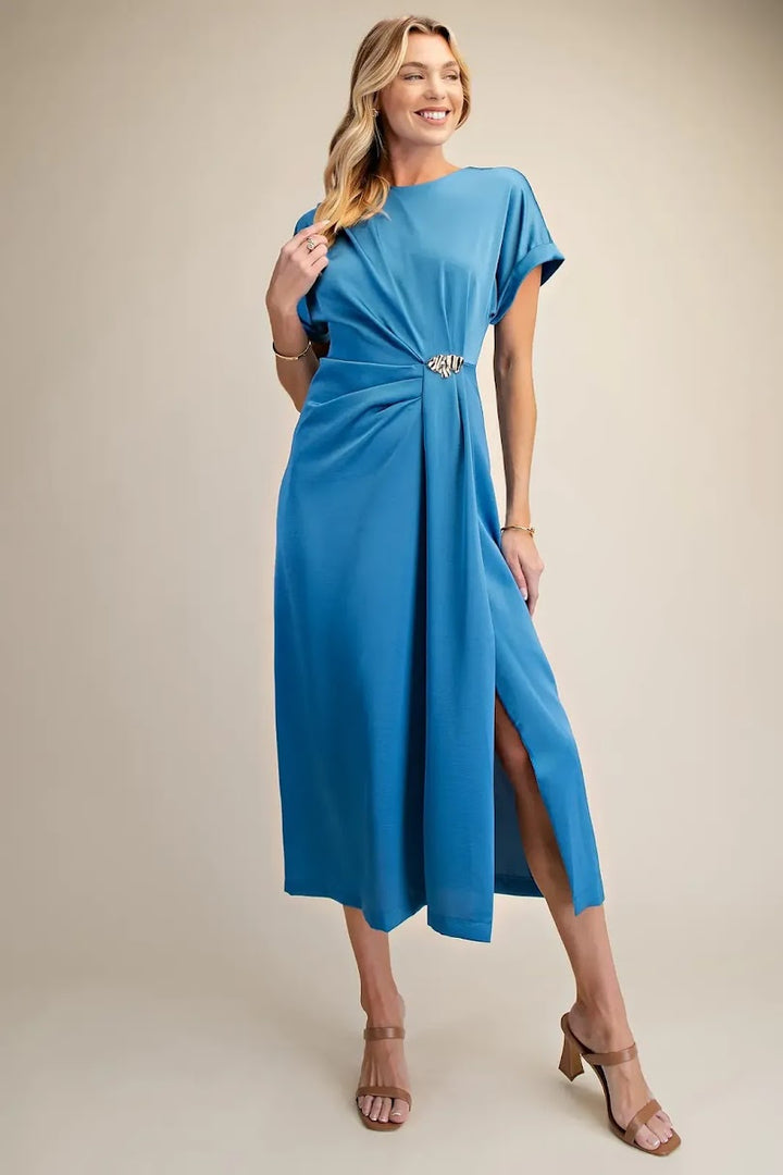 Isla Midi Dress - Blue
