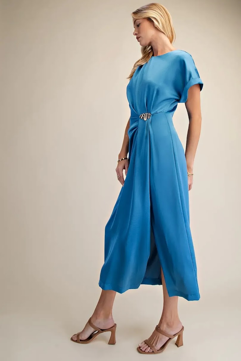 Isla Midi Dress - Blue