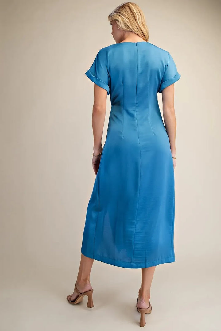 Isla Midi Dress - Blue