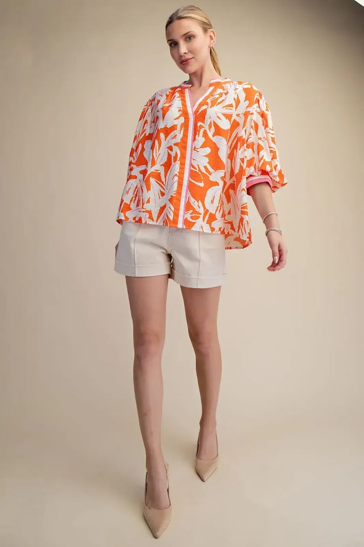 Vacation Ready Top - Tangerine