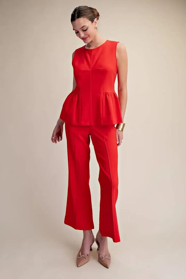 Ashley Pant Set - Red