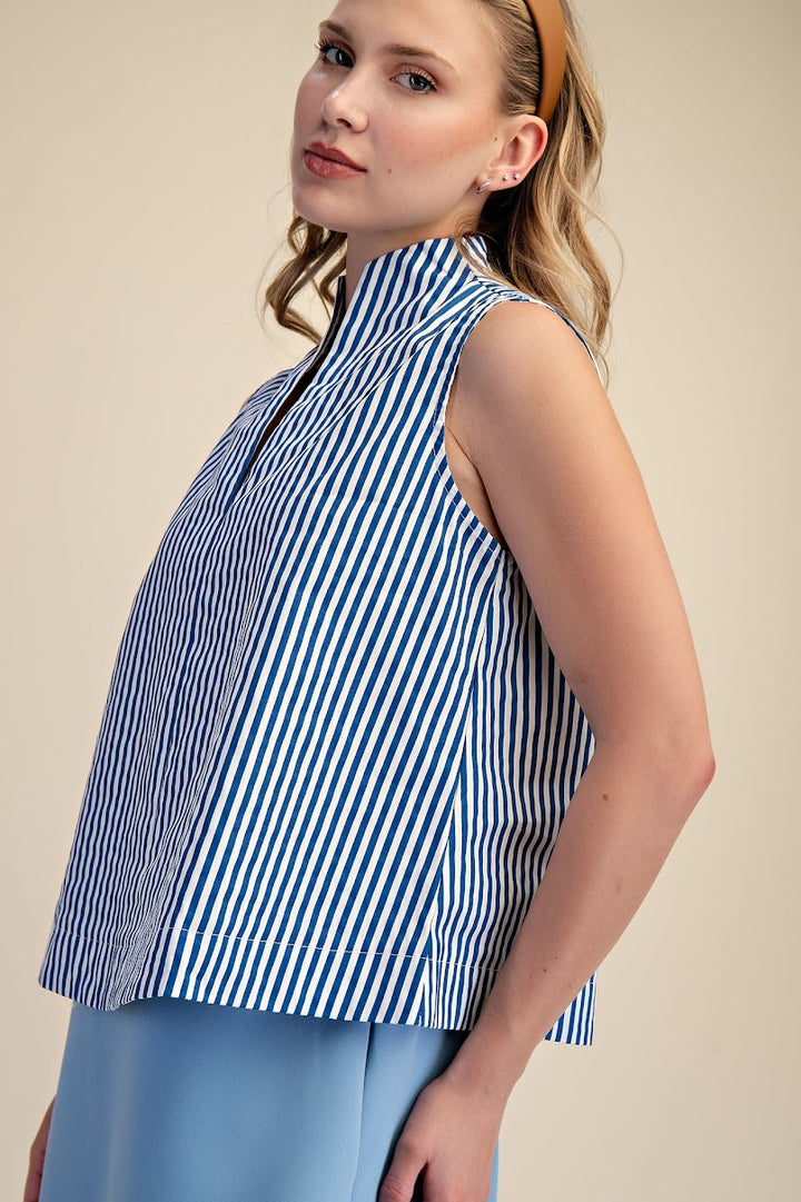 Take A Stand Top - Navy