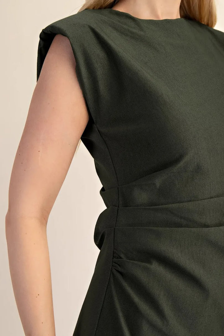 Classic Midi Dress - Green