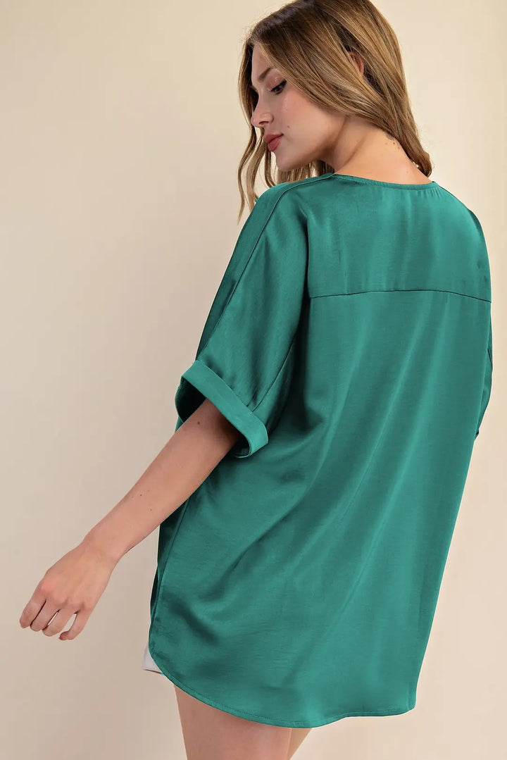Everyday Blouse - Teal
