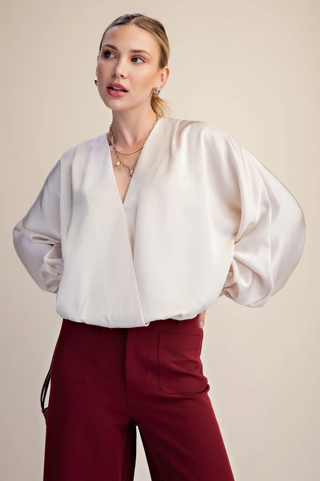 Day To Night Blouse - Cream