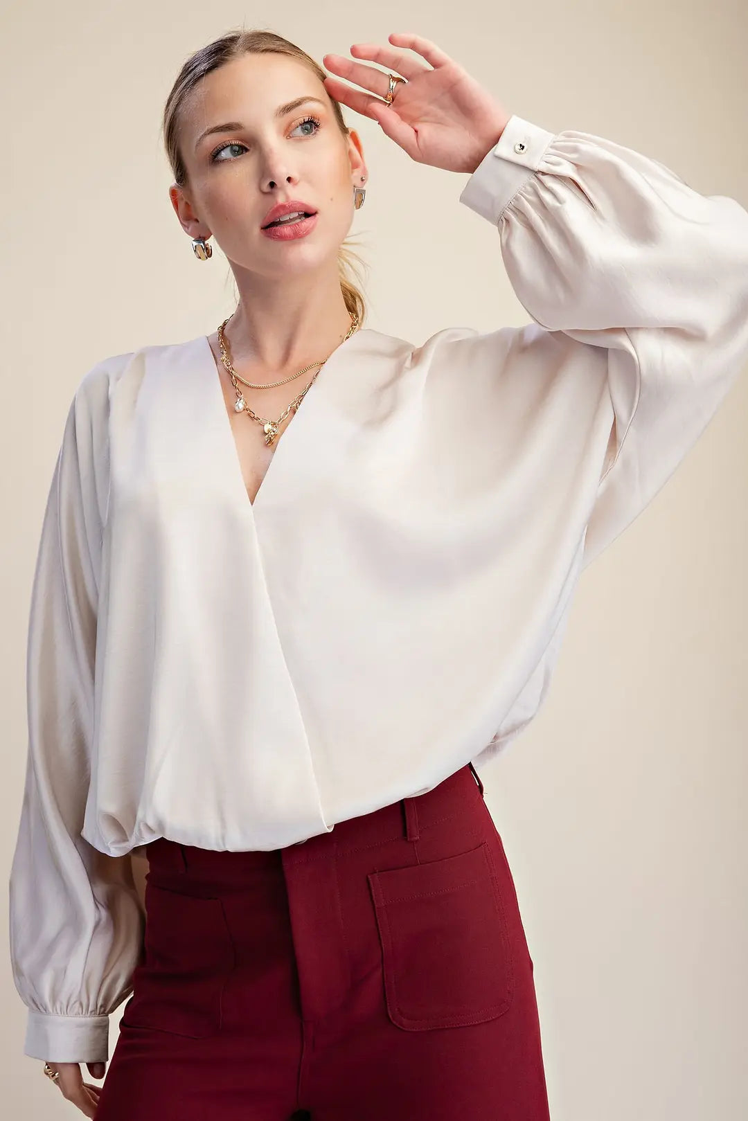 Day To Night Blouse - Cream