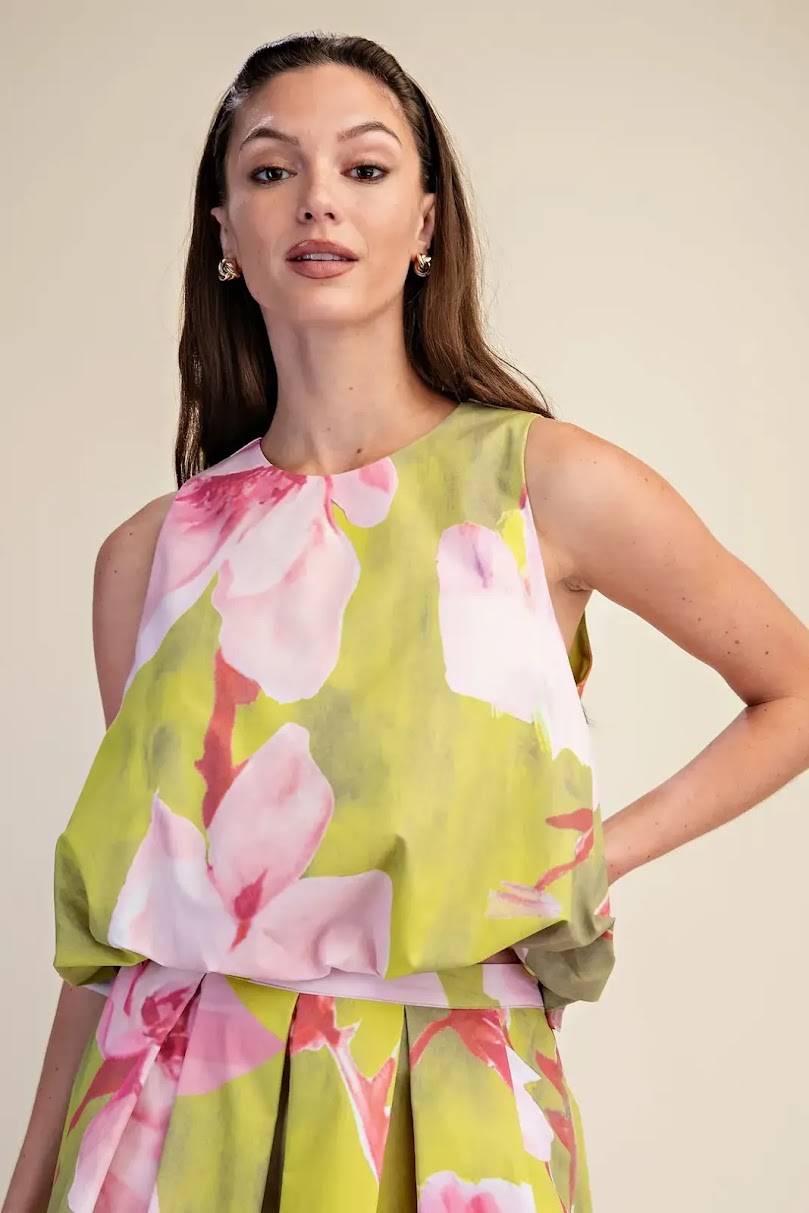 Margo Dress Set - Lime