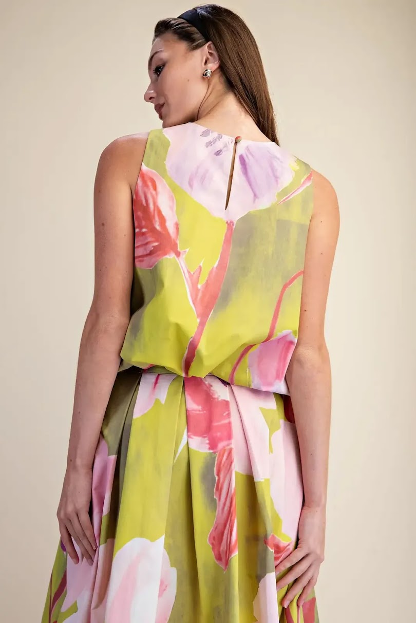 Margo Dress Set - Lime