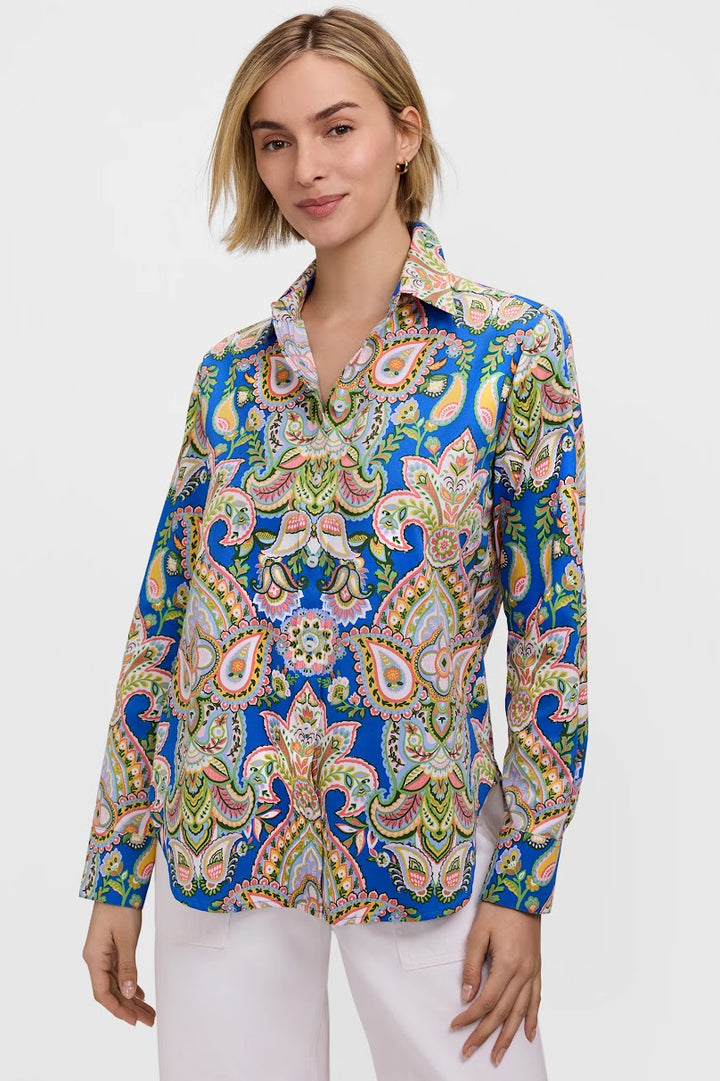 Meghan Shirt - Garden Paisley