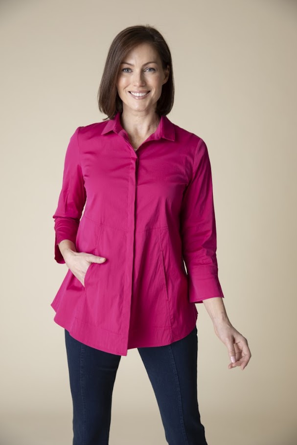 Olivia Shirt - Merlot