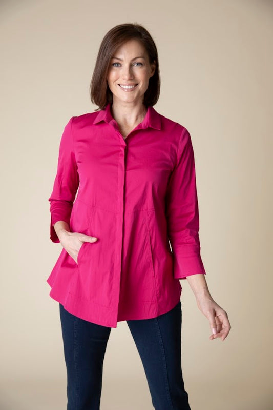 Olivia Shirt - Merlot