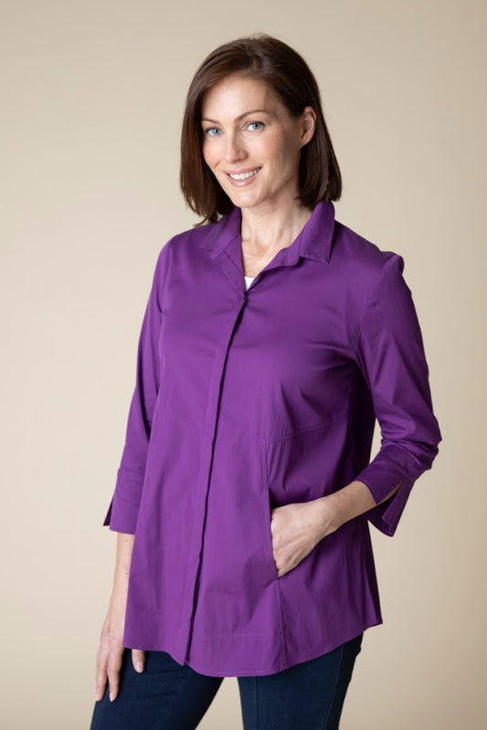 Olivia Shirt - Plum