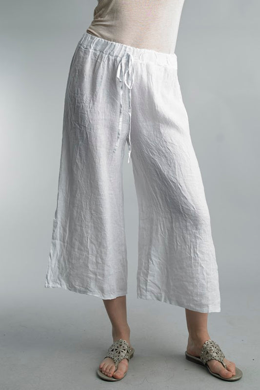 Tiff Linen Pant - White