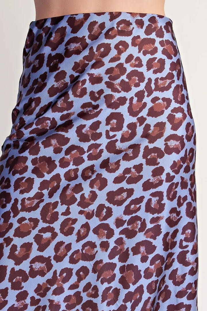 Sassy Midi Skirt - Dusty Blue