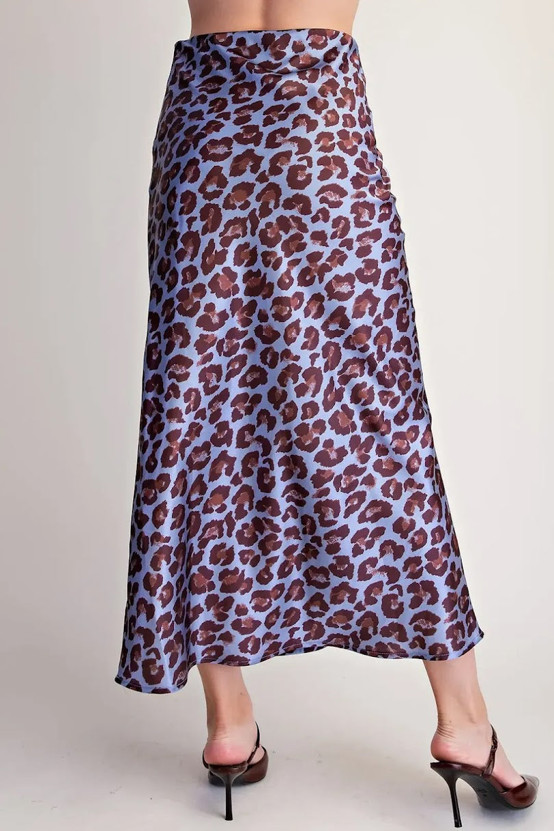 Sassy Midi Skirt - Dusty Blue
