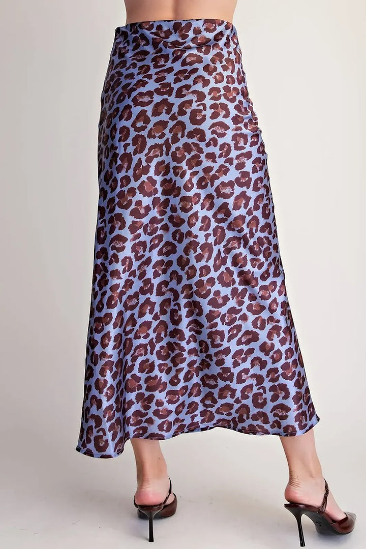 Sassy Midi Skirt - Dusty Blue