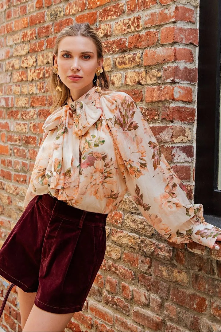 Elegant Top - Peach