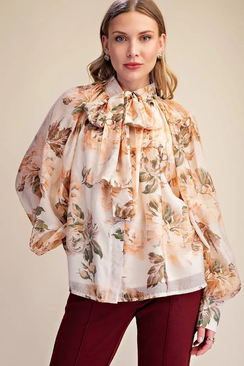 Elegant Top - Peach