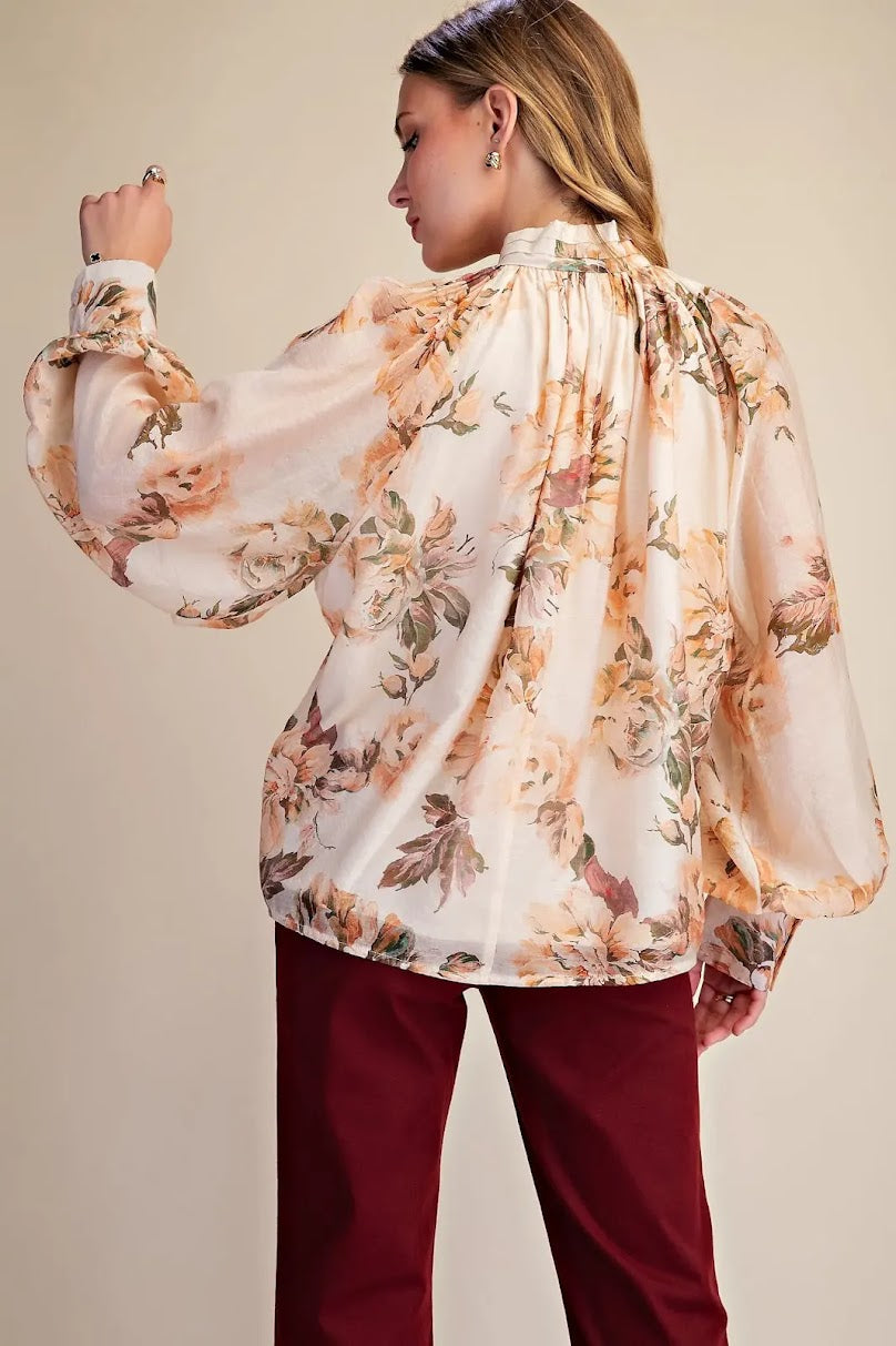 Elegant Top - Peach
