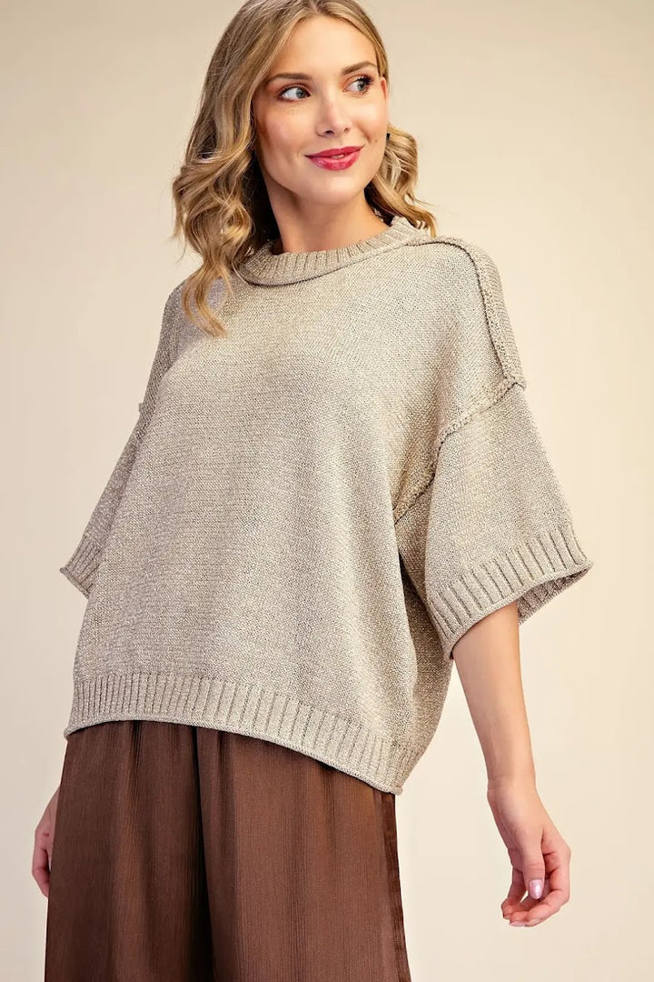 A Little Something Sweater - Light Gold