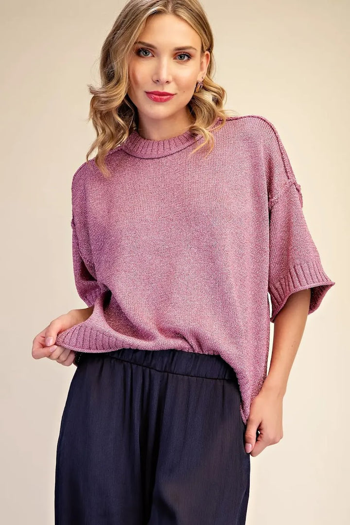 A Little Something Sweater - Pink